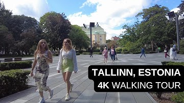 City walks series - Tallinn, Estonia (4K walking tour)