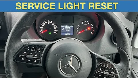2019 Mercedes Sprinter service light reset procedure