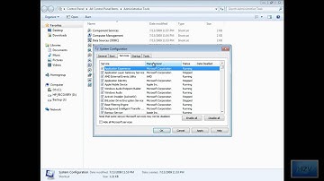 How to disable start up programs and services on Windows 7