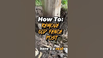 How To: Remove Old Fence Post #diy #homeimprovement #renovation #construction #tips #howto #how