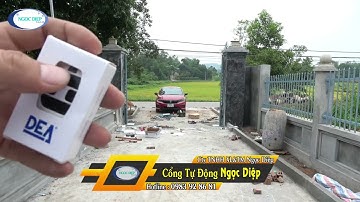 Cổng tự động lắp đặt ở Lập Thạch Vĩnh Phúc