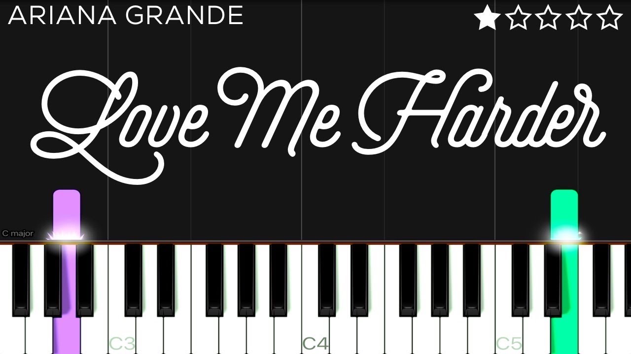 Ariana Grande, The Weeknd - Love Me Harder | EASY Piano Tutorial