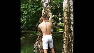 Conor Mcgregor With A Real Tiger