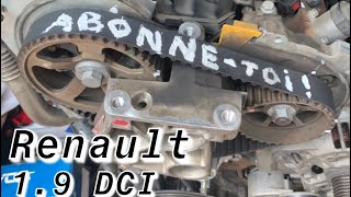 Distribution 1.9 DCI // Moteur déposé // Plus que Facile … 👌(Démontage)