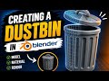 Create Dustbin 🗑️ in blender easily | Blender animations