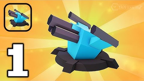 Merge Cannon Defense 3D - Gameplay Walkthrough Part 1 Tutorial Shooting Towers (Android,iOS)