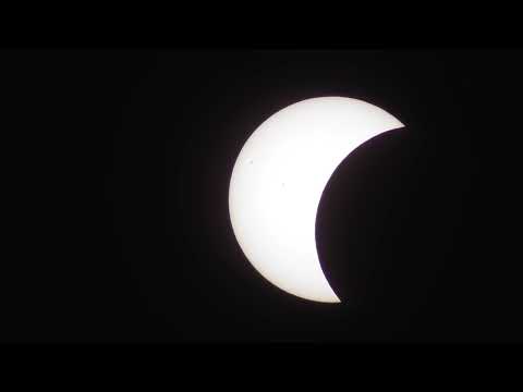 Solar Eclipse after 29mins 12 August 2026 Cambridge England UK 647pm vid10