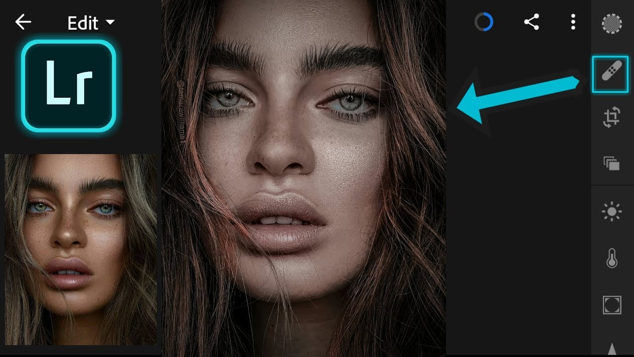 Lightroom Mobile Tutorail Lr Remove Face Pimples Lr Face Glow