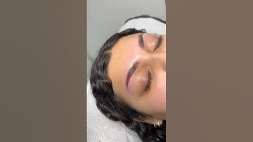 Brow lamination tint & wax #brows #browlamination