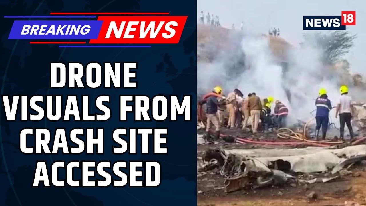 First Drone Visuals From Baramati Plane Crash Site Where Ajit Pawar’s Aircraft Went Down | News18