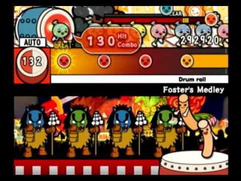 【太鼓の達人 TDM】Foster`s Medley(クラシックメドレー(ホームパーティ編))（むずかしい）【オート動画】