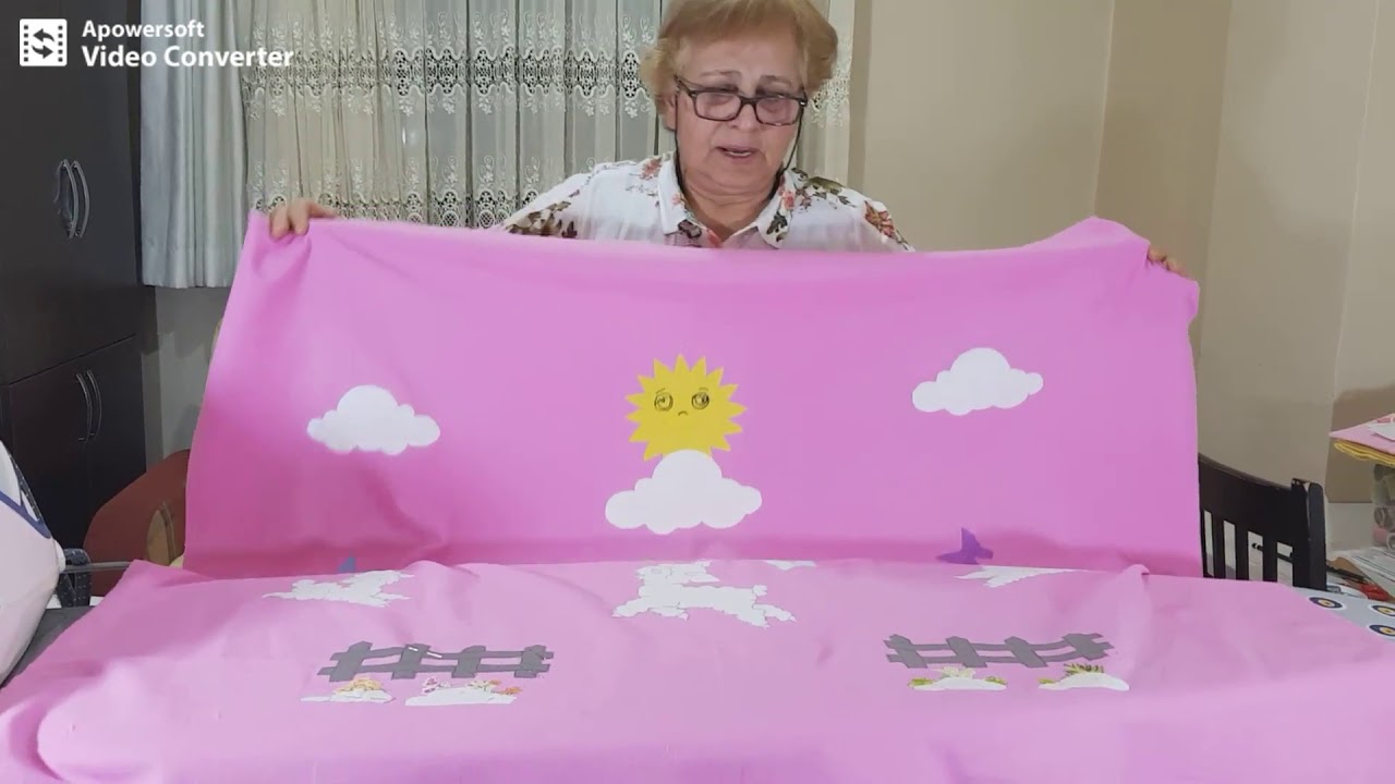 bebek battaniyesi yapimi pazen aplike isleme kuzu desenli bolum 3 youtube toy chest toys storage chest