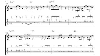 Jim Hall - Samba Cantina Jazz Guitar Solo Transcription chords