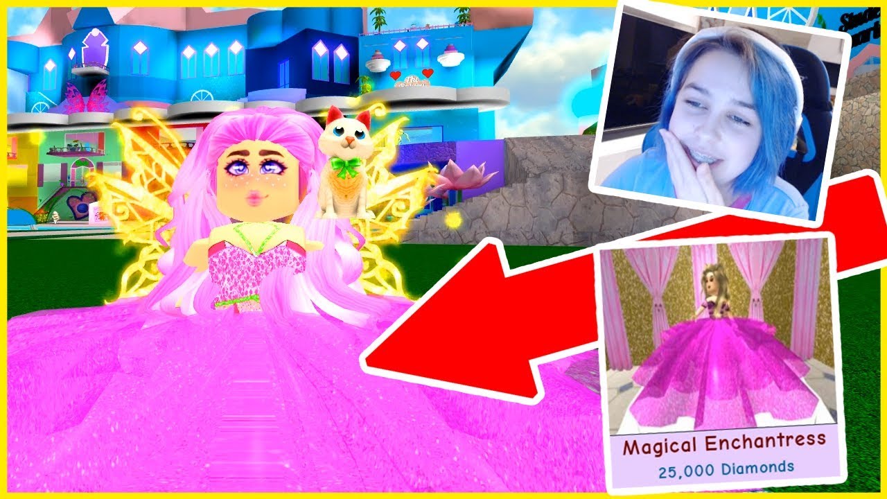 I SPENT ALL MY ROBUX ON THIS DRESS 👗 IN ROBLOX ENCHANTIX HIGH SCHOOL ...