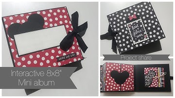 Interactive 8x8" Mini album Project Share - Disney - Simple stories say cheese