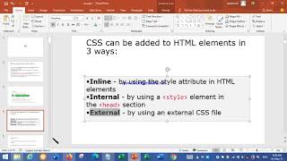 CSS-inline internal and external CSS
