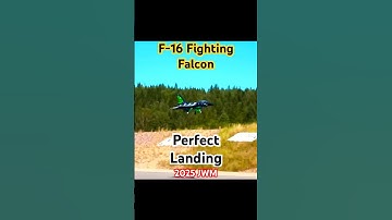 Perfect Landing - F-16 Fighting Falcon #rcwarbird #warbird #turbinejet #f16 #rcturbine #fighterjet