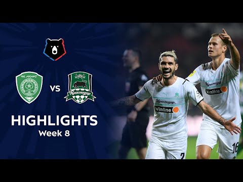 Akhmat Grozny Krasnodar FK Goals And Highlights