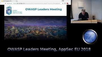 OWASP AppSec EU 2018  Leaders Meeting