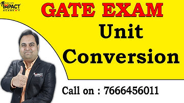 Unit Conversion | Impact Academy GATE | #gateexam2025 #education #engineering #education #2025