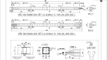 Bản vẽ cọc bê tông cốt thép