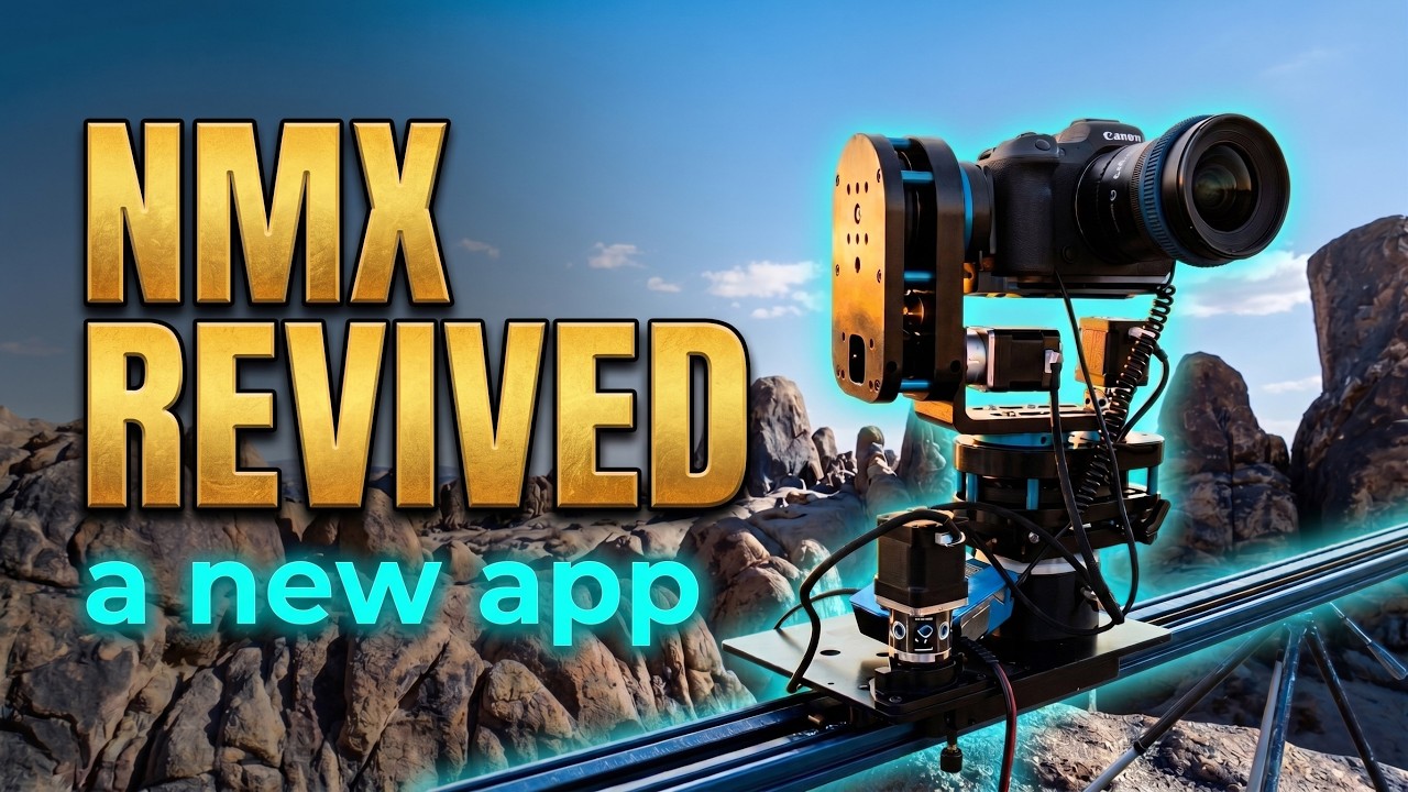 A Dynamic Perception NMX rig in the field, controlled by the Timelapse Maestro app