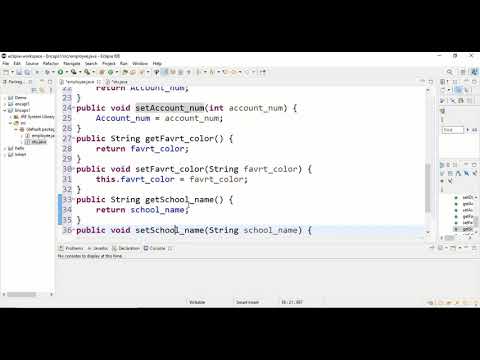 Encapsulation java coding in eclipse Modren programing language - YouTube
