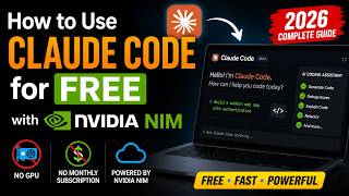 How to Use Claude Code for FREE with NVIDIA NIM (No GPU, No Subscription) 2026 In English How to Use Claude Code for FREE with NVIDIA NIM (No GPU, No Subscription) 2026 In English