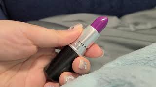 mac heroine lipstick swatch