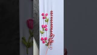 hand embroidery so easy basic stitch for beginners #crochet #diy #shortvideo