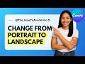 How to Change from Portrait to Landscape in Canva [Quick Guide]