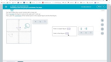Translating a point and giving its coordinates: Two steps