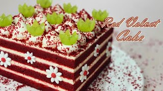 Lovely Red Velvet Cake recipe / Cream cheese frosting / Cup measurement