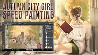&#39;Autumn City Girl&#39; Speed Painting - by Taylor Brooker