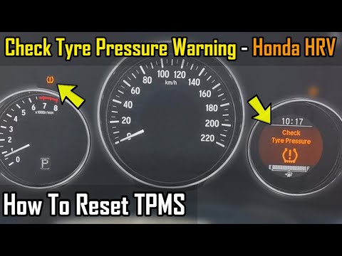 Tyre Pressure Warning Reset - Honda HRV - How To DIY - YouTube