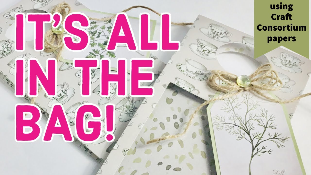 MAKE Easy Gift Bags!  ALL YOU NEED IS ONE 12X12 SHEET OF PAPER. Featuring CRAFT CONSORTIUM PAPER!