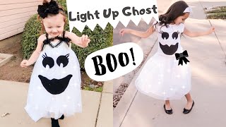 Light Up Ghost DIY Halloween Costume 2019| No Sewing | For Kids Toddlers Babies