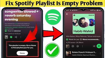 Spotify Playlist Empty error! Fix with simple steps. Some reasons why it