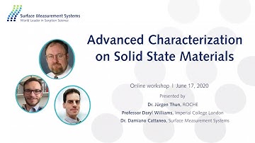 Webinar: Advanced Characterization on Solid State Materials | Dr. Jürgen Thun (Roche) - Part 1/3