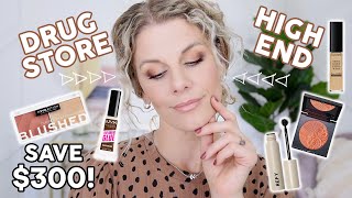 A FULL FACE of Drugstore DUPES for HIGH END Makeup!