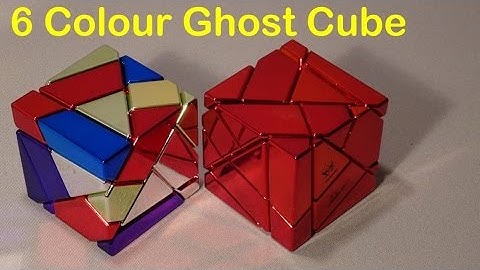 6 Colour Metalised Ghost Cube puzzle (by CrazyBadCuber) - unboxing