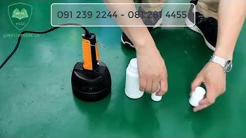 Máy dán miệng chai lọ - Cung cấp máy ép màng seal nhôm giá tốt nhất thị trường