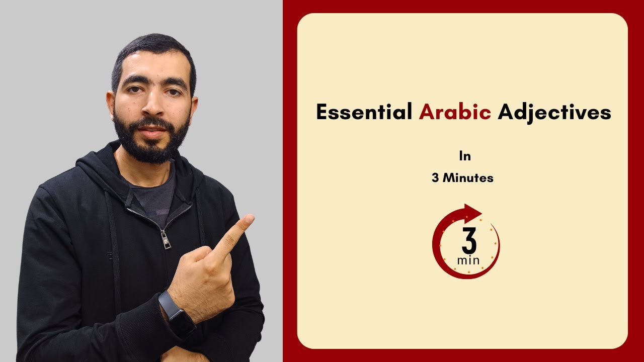 Learn Arabic Adjectives: Saying Fast & Slow Like a Native in 3 Minutes