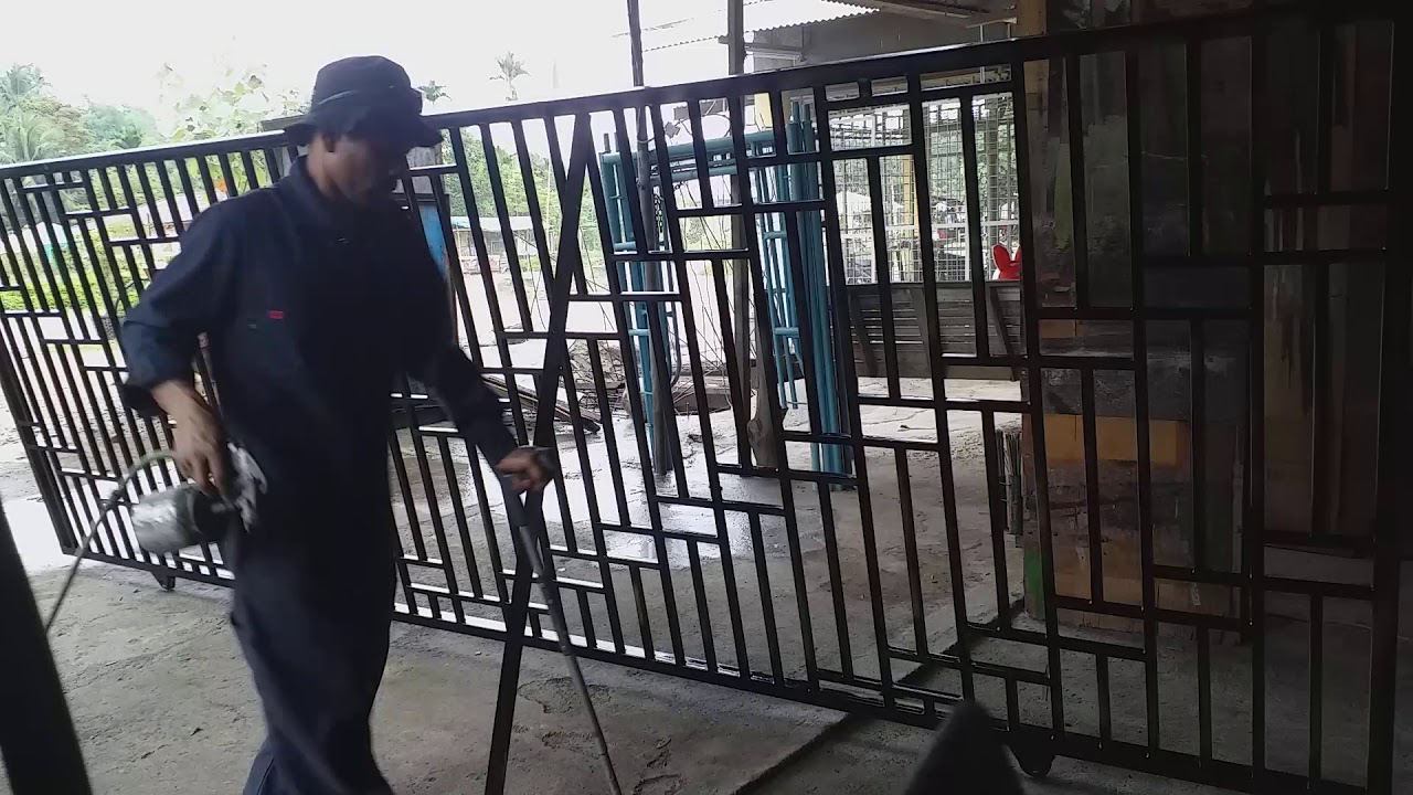 Pembuatan pintu pagar minimalis  simpel YouTube