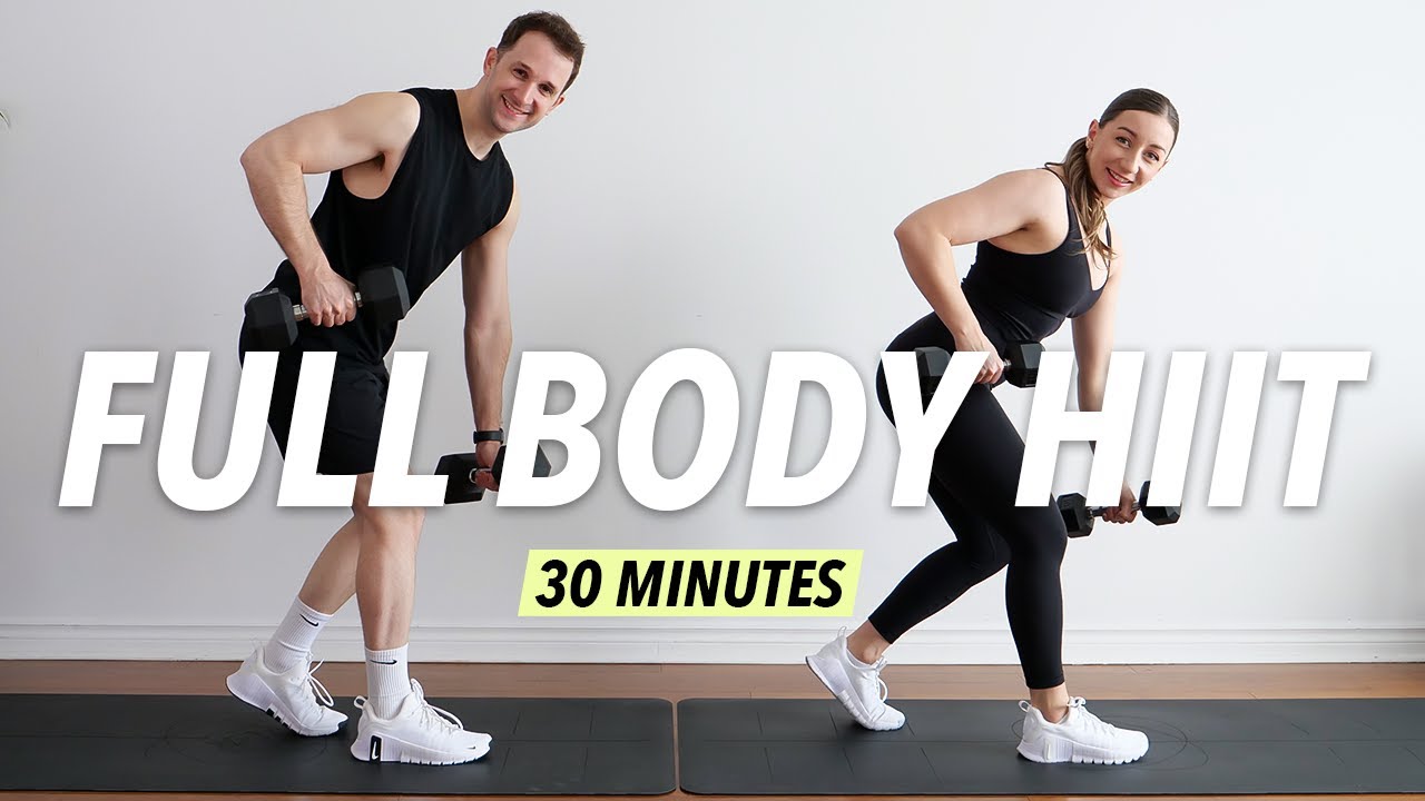 30 Min Full Body Dumbbell HIIT Workout – Burn Fat & Tone at Home (No ...