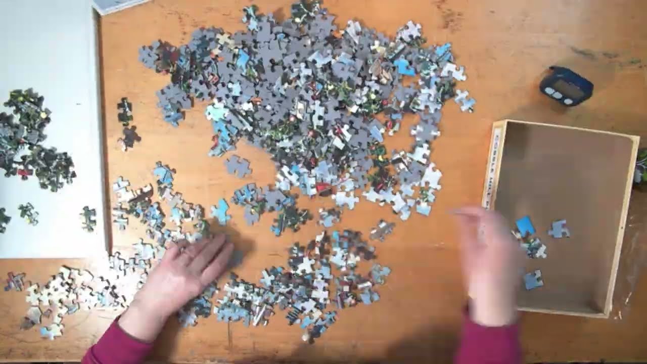 Puzzle Cafe: Village Tree Timelapse