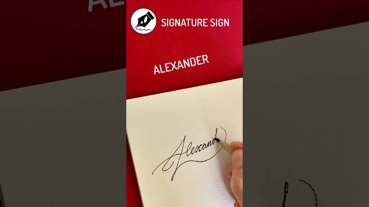 Signature Sign ALEXANDER 