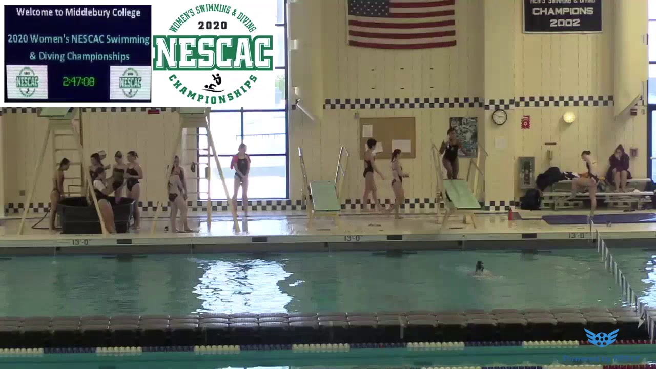 Women's Swimming & Diving NESCAC Championship Day 2 YouTube