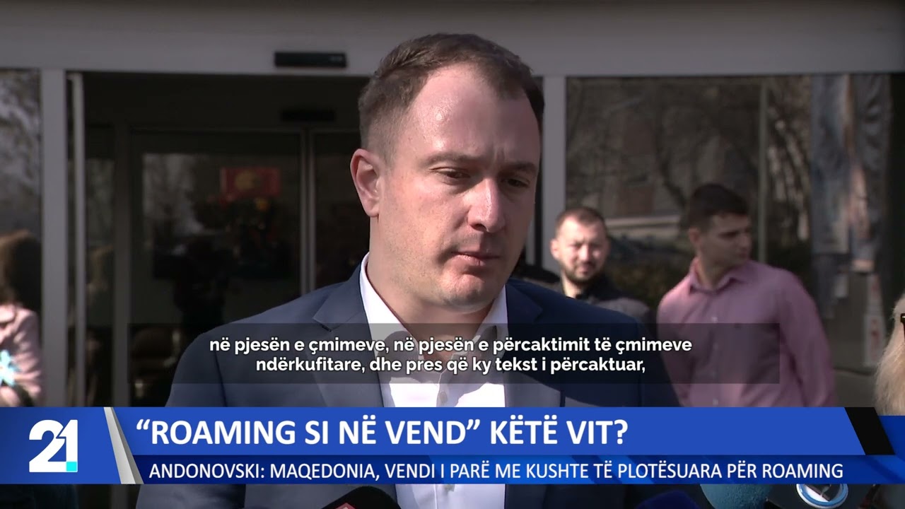“Roaming si në vend” këtë vit?Andonovski: Maqedonia,vendi i parë me kushte të plotësuara për roaming