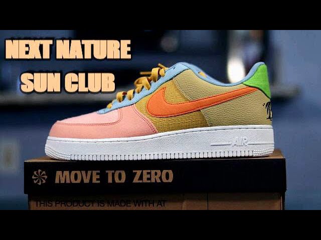 Nike Air Force 1 ‘07 LV8 NN Shoes Mens 9 Sun Club 'Sail Sanded Gold'  DM0117-100